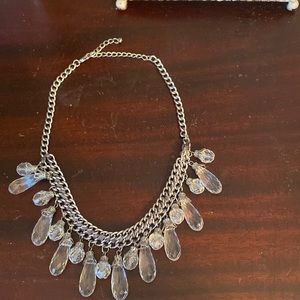 Silver and grey necklace              #52